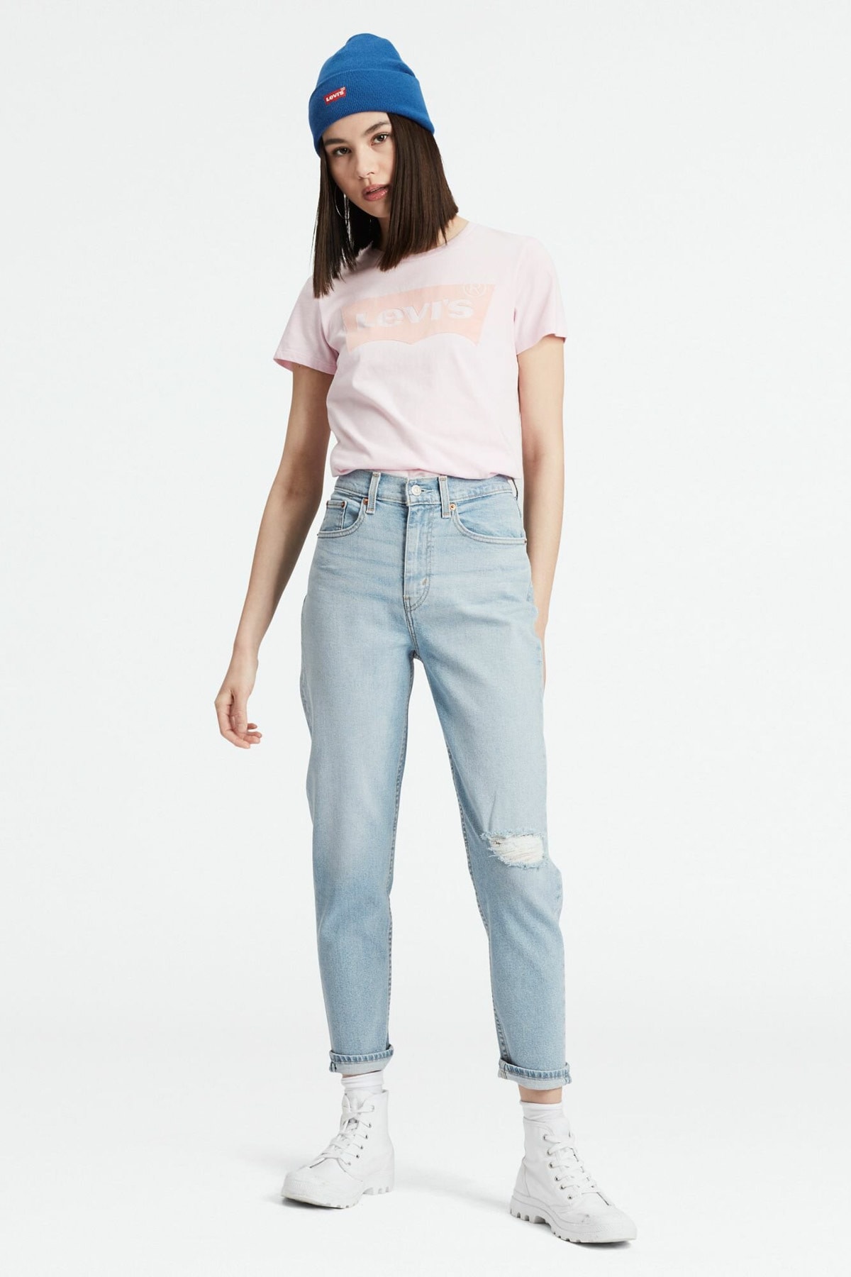 Levi's Mom Jeans Tapered Fit High Rise Ripped from the knee Women Jeans #  56778-0015 – Next Generation Secrets