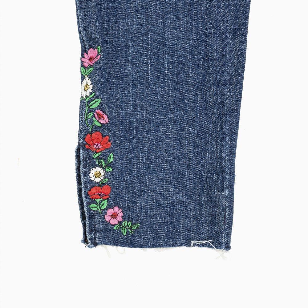 Levi's 711 Skinny Ankle Floral Embroidered Women's Jeans - Image 4