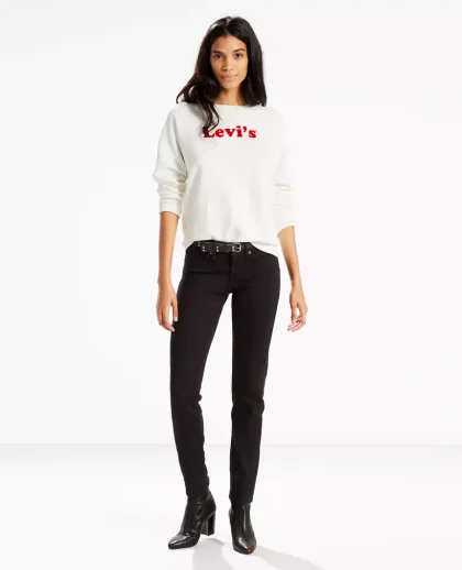 Levi's 712 Slim Fit Black Women's Jeans