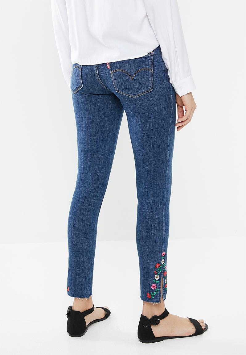 Levi's 711 Skinny Ankle Floral Embroidered Women's Jeans - Image 5
