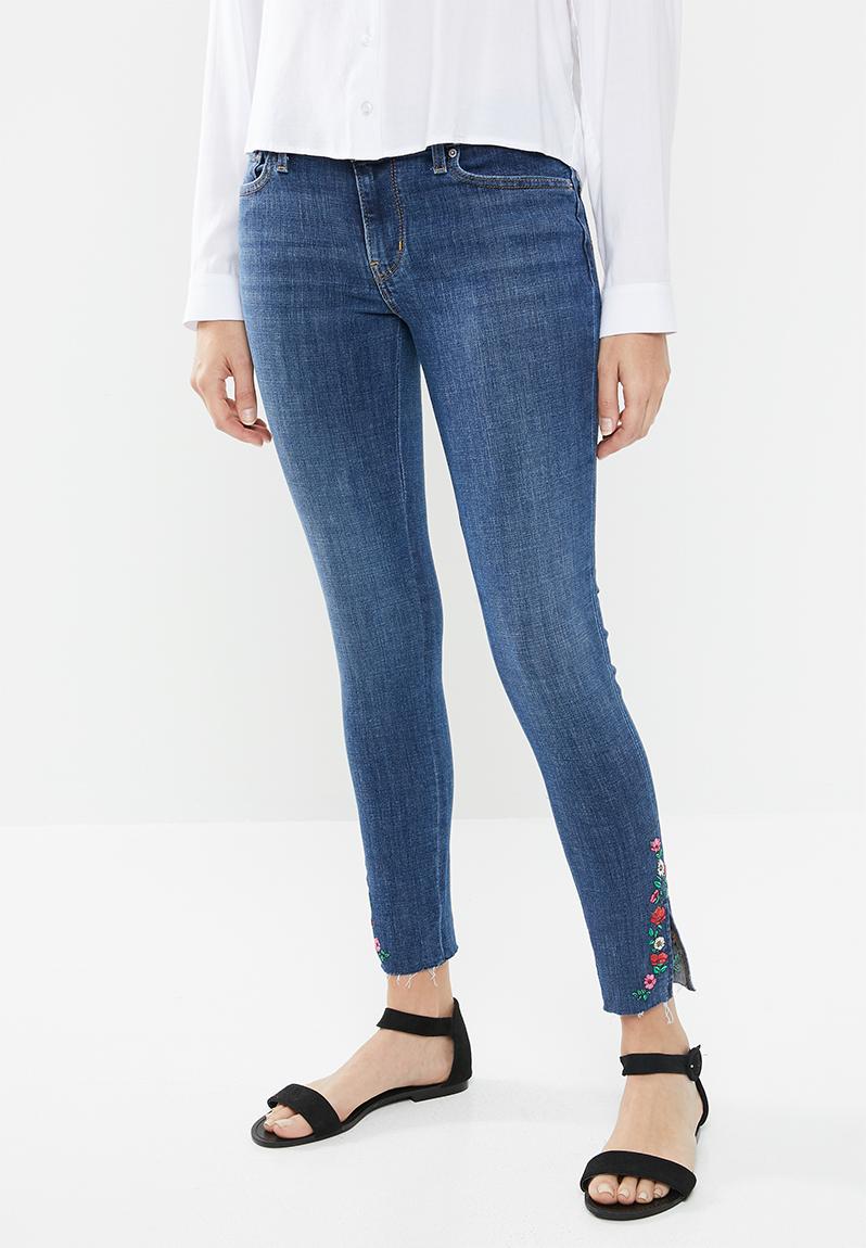 Levi's 711 Skinny Ankle Floral Embroidered Women's Jeans - Image 2